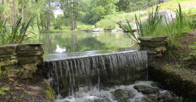 Pond and weir