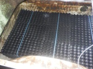 Image of a new media bale for use in a rectified sewage treatment plant